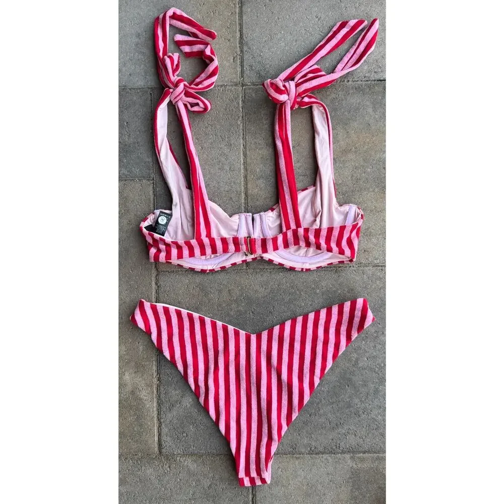 NEW Beach Riot Blair Bikini Top & Vanessa Bikini Bottom Size Large - Picture 10 of 16
